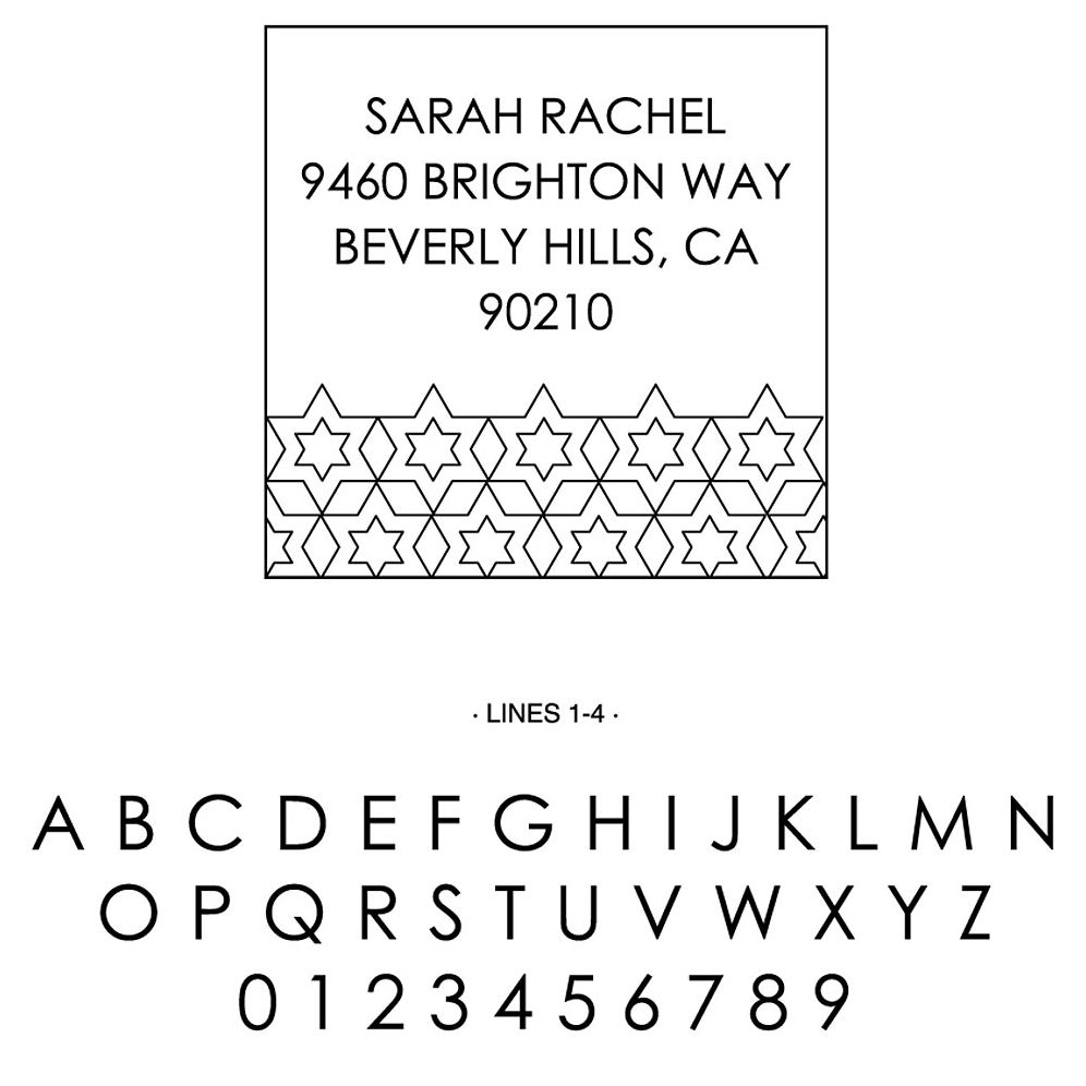 Geometric Star Custom Stamp and Stamp Tool - Image 2
