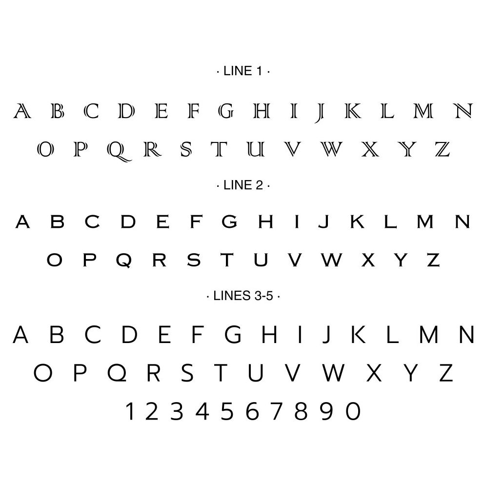 Initial Scrolls Custom Embosser Plate with Embossing Tool - Image 2
