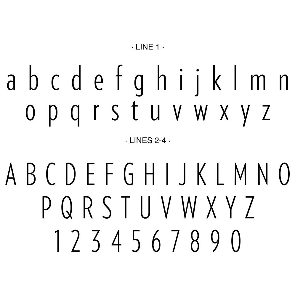 Lowercase with Ampersand Custom Embosser Plate with Embossing Tool - Image 2