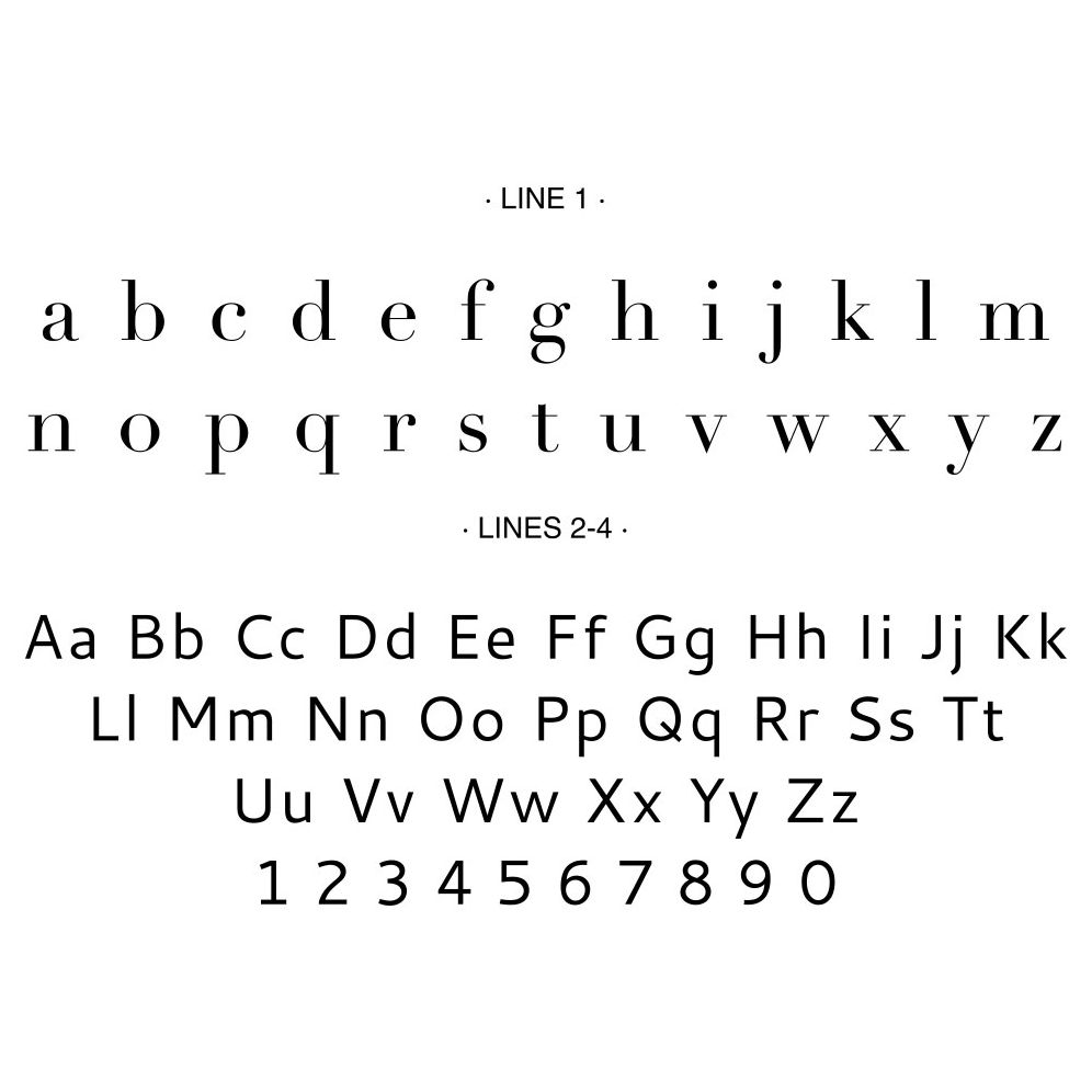 Lowercase Initials Custom Embosser Plate with Embossing Tool - Image 2