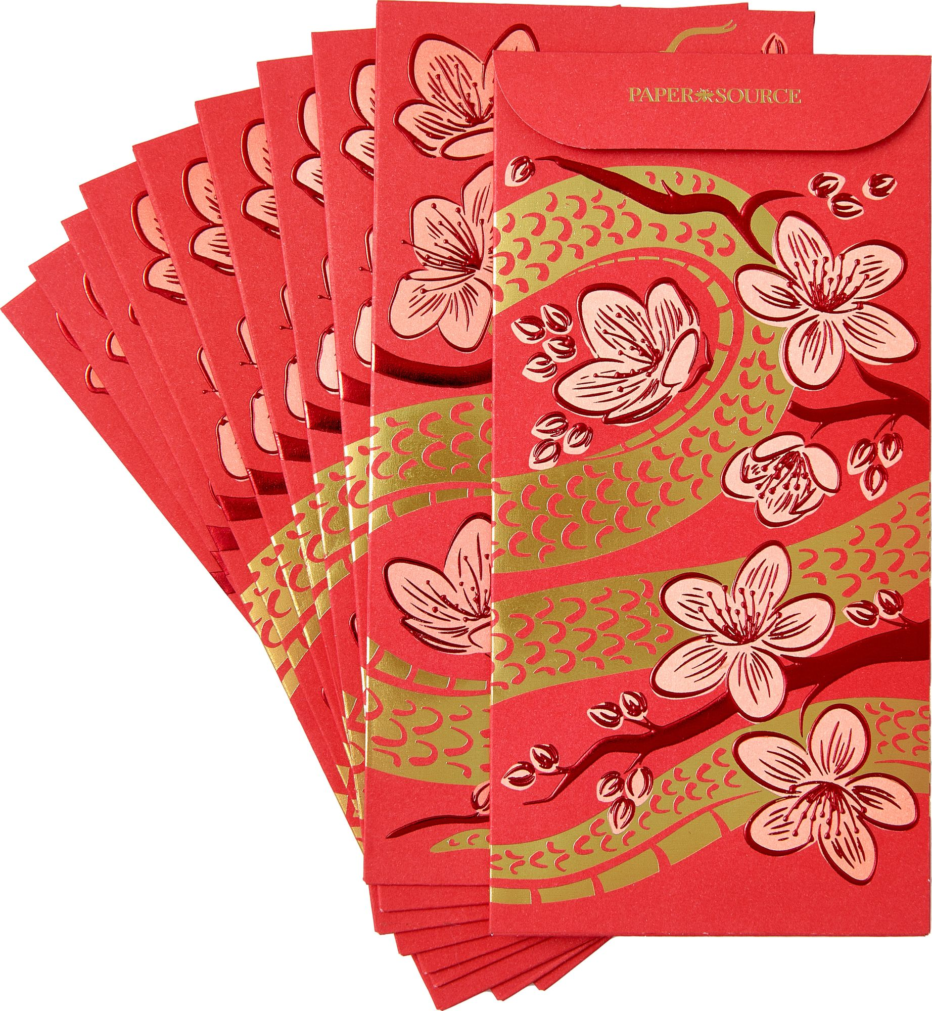 Alternative view of LNY OFF/FOIL 3.5x7 Year of the Snake Envelope S/10