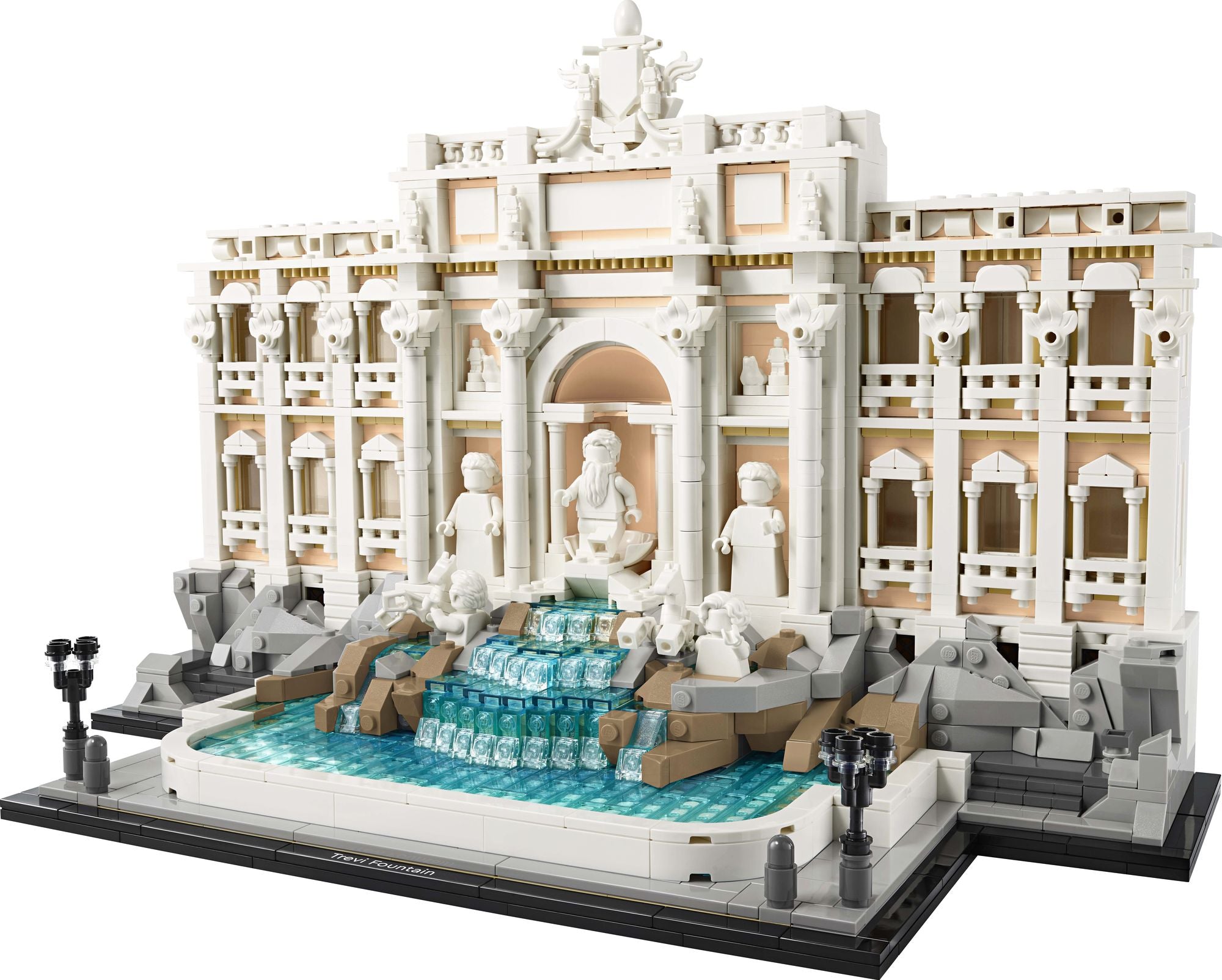 Alternative view of LEGO Architecture 21062 Trevi Fountain