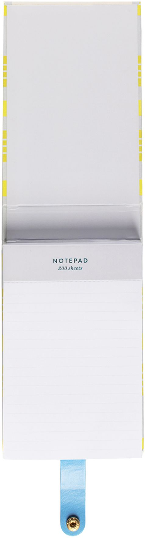 Alternative view of Neon Plaid Faux Leather Notepad w Snap Closure - Exclusive