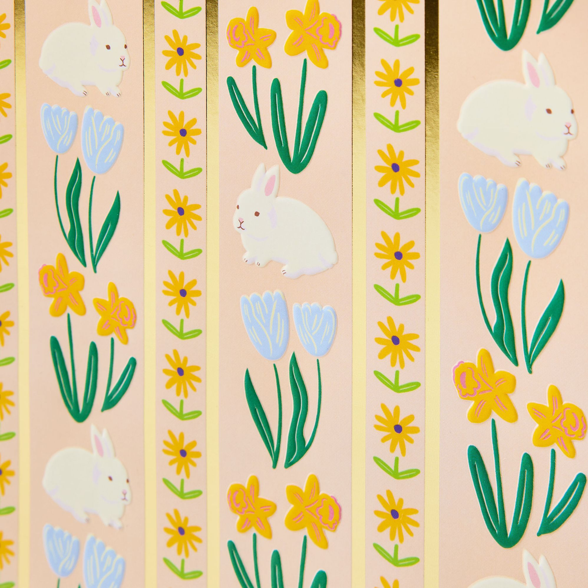Alternative view of Floral Stripe Bunny Large Gift Bag