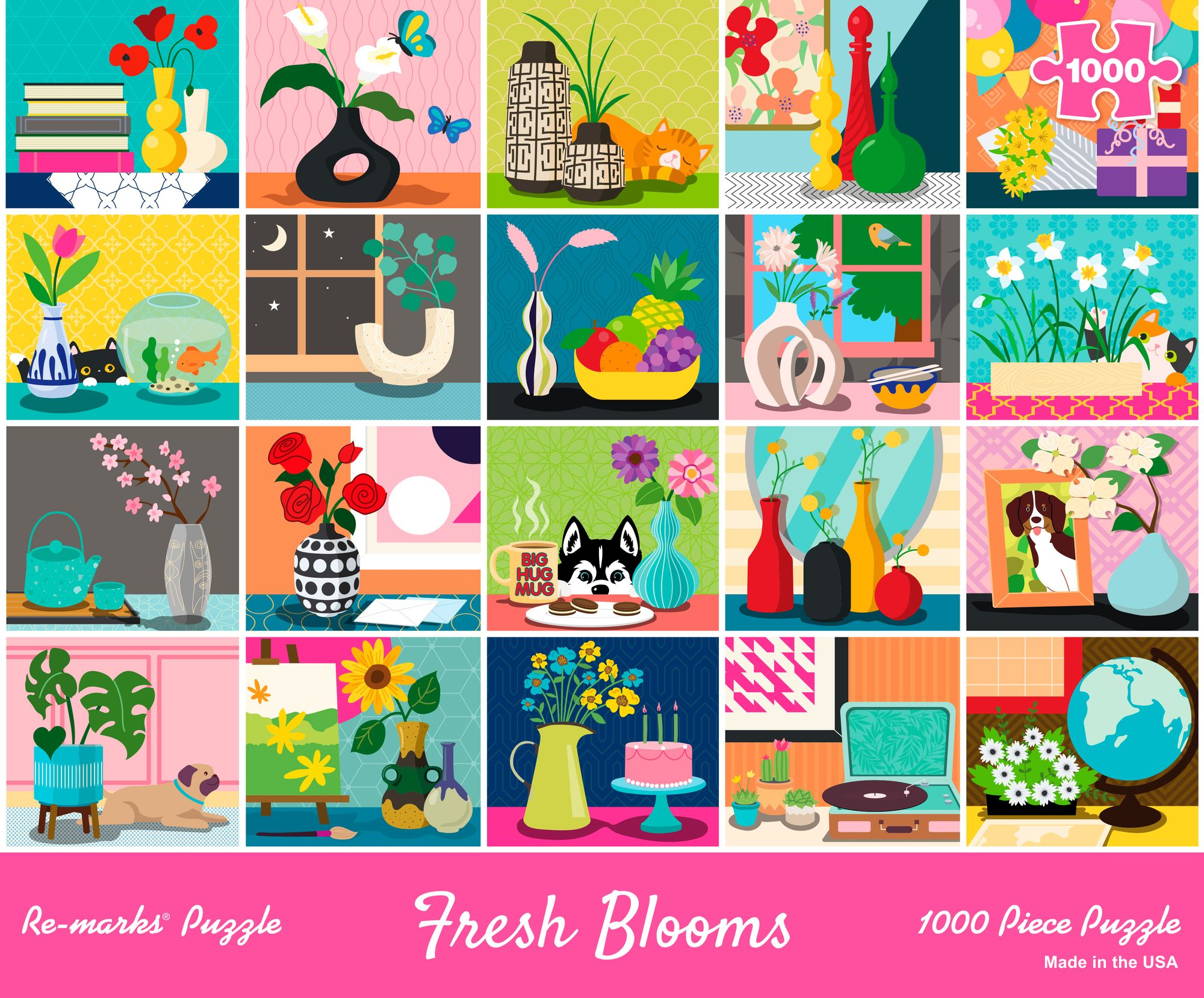 Fresh Blooms 1000-Piece Jigsaw Puzzle - Image 2