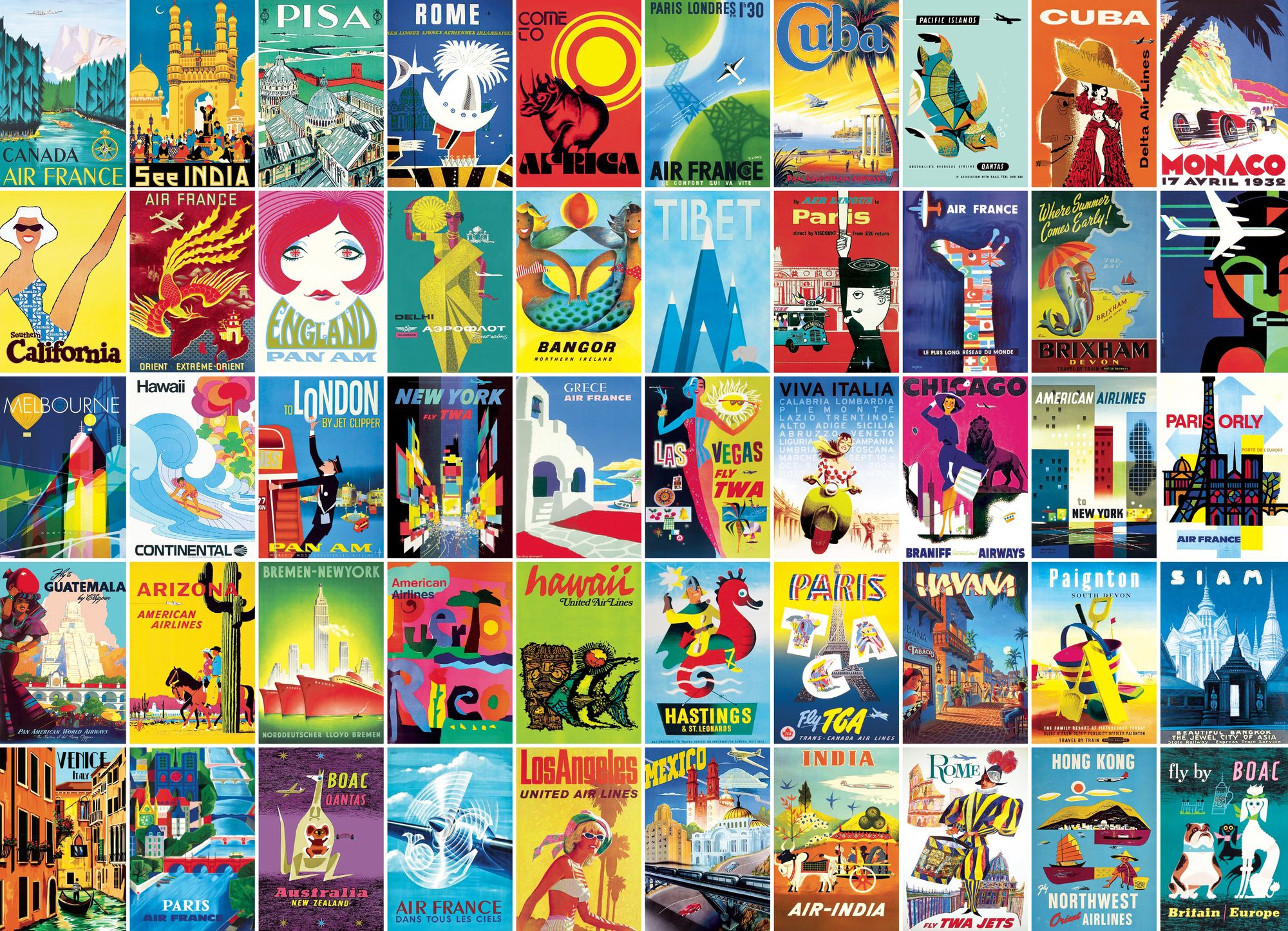 Travel Posters 1000-Piece Jigsaw Puzzle - Image 3