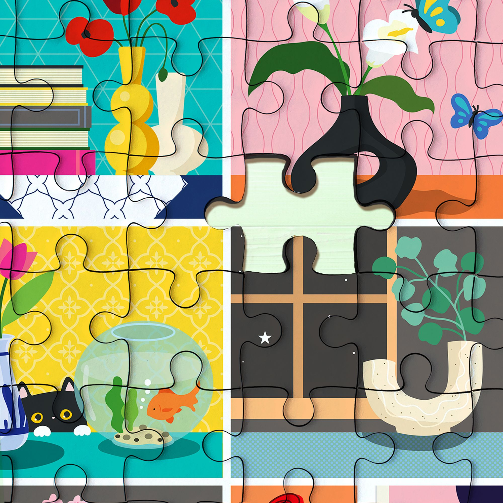 Fresh Blooms 1000-Piece Jigsaw Puzzle - Image 6