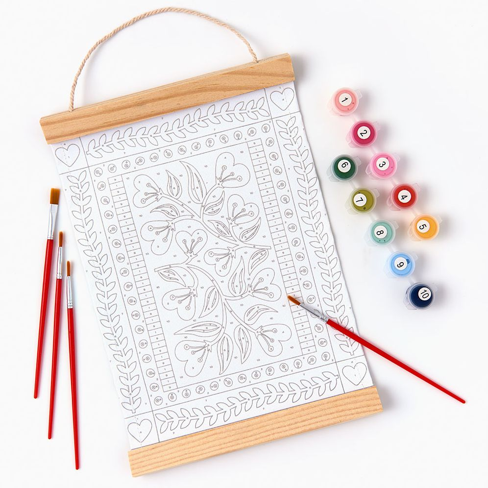 Alternative view of Heart in Bloom Paint by Number Kit