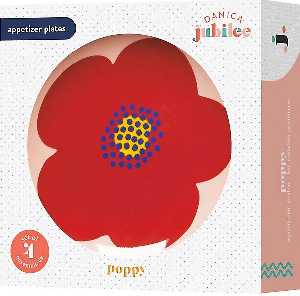 Poppy Porcelain Appetizer Plates - Image 2