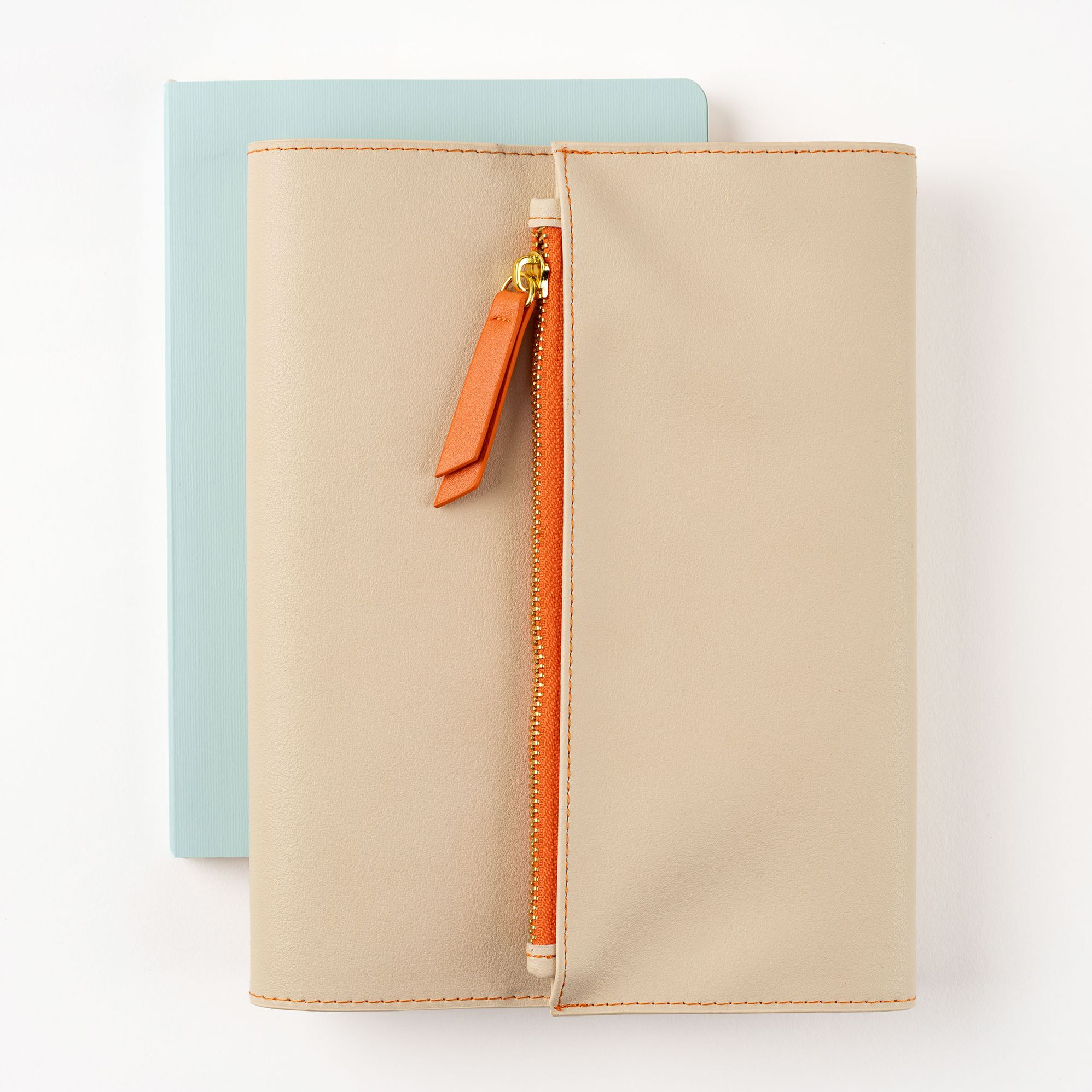 Alternative view of Paper Source A5 Journal Cover Clutch - Beige/Orange