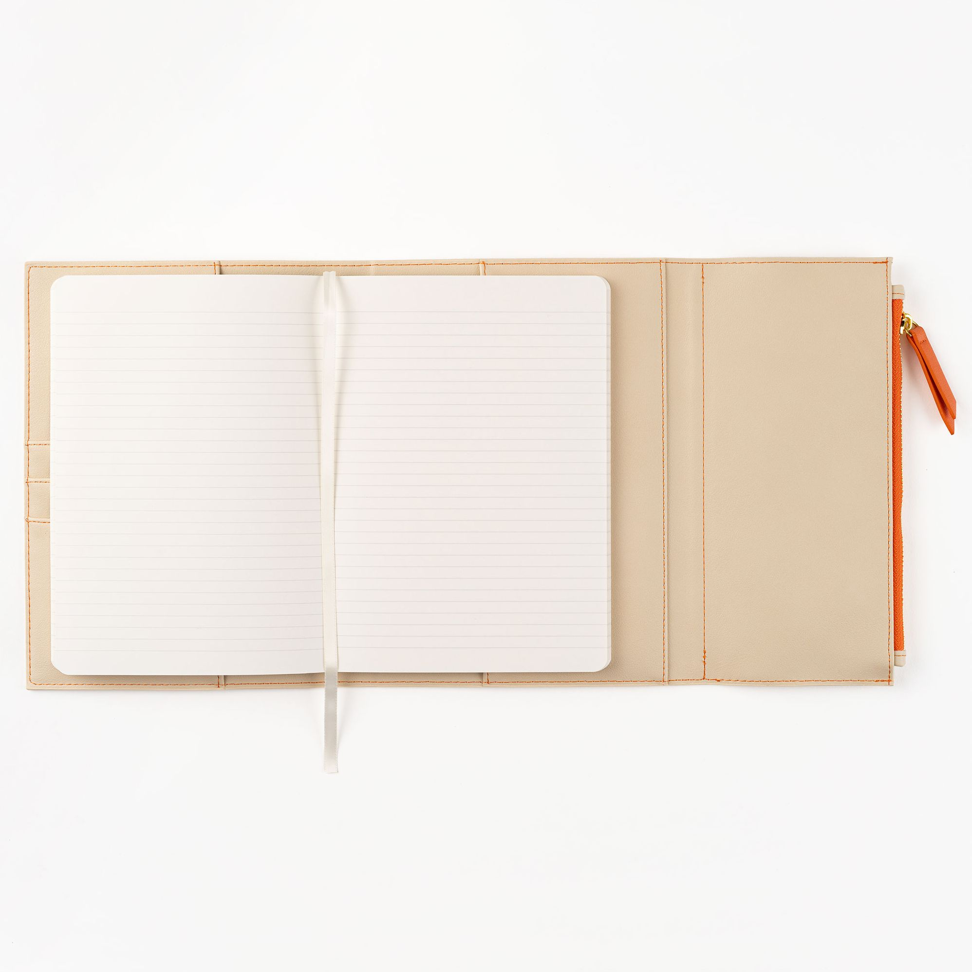 Paper Source A5 Journal Cover Clutch - Beige/Orange - Image 4