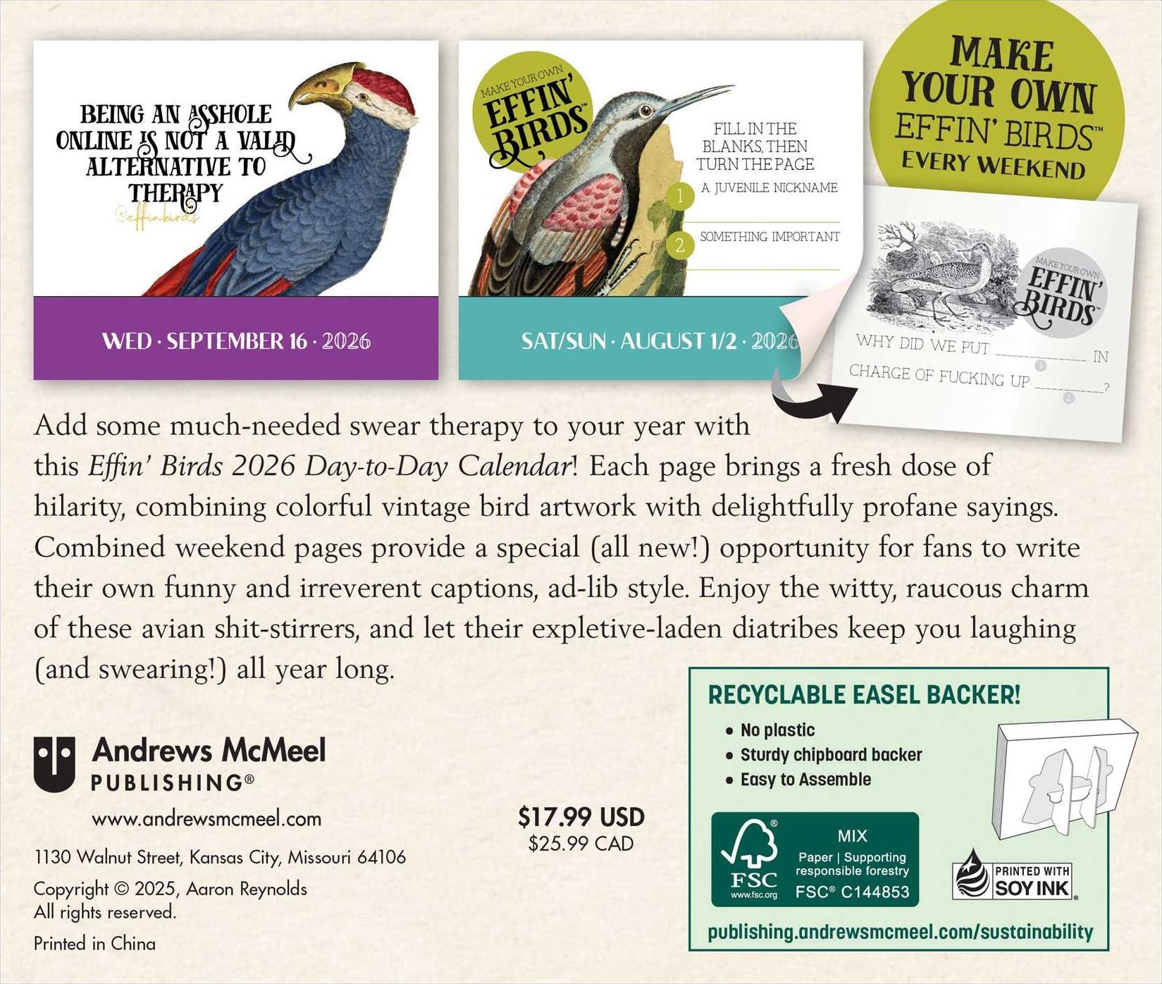 2026 Effin' Birds Day-to-Day Calendar - Image 6