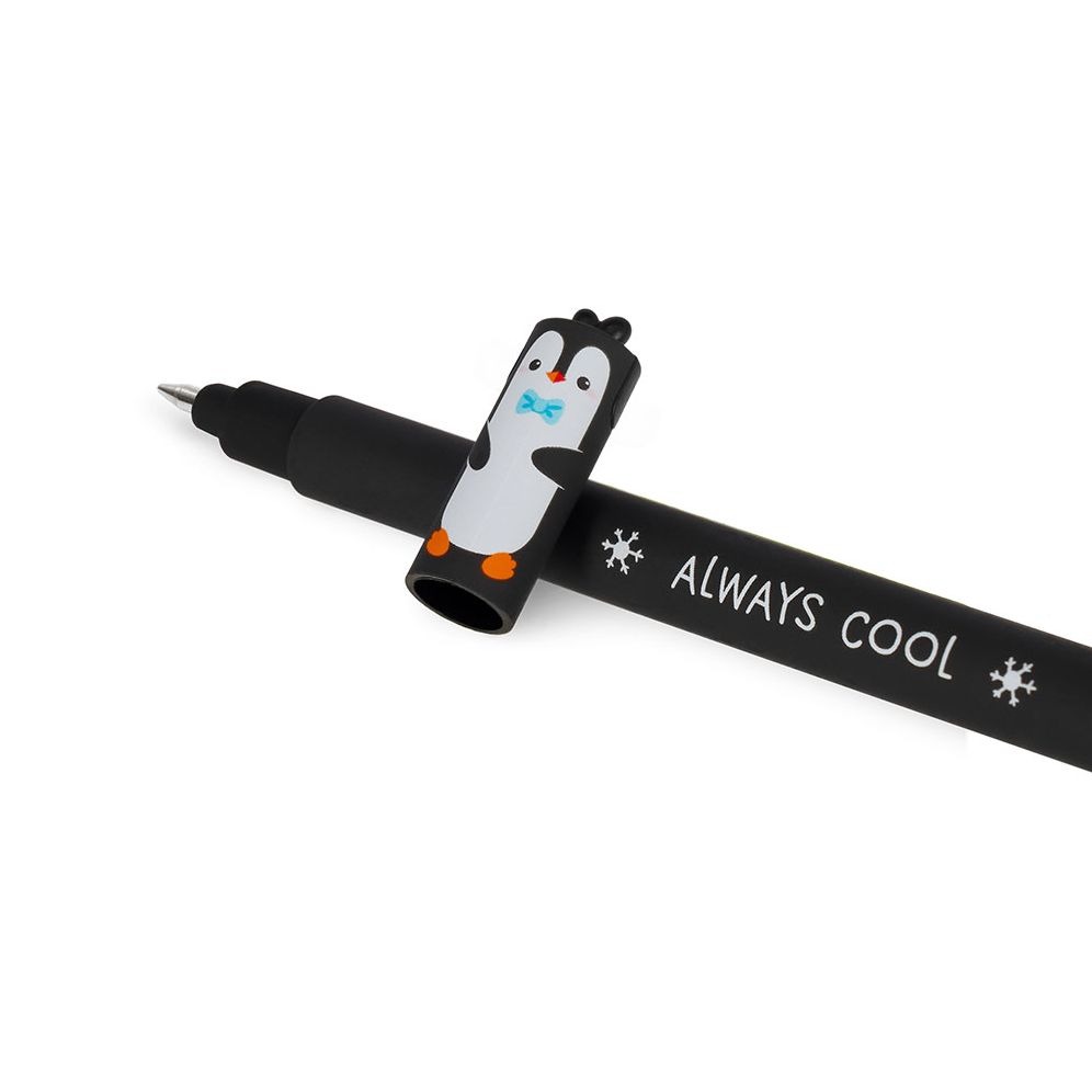 Penguin Erasable Gel Pen - Turquoise Ink - Image 5
