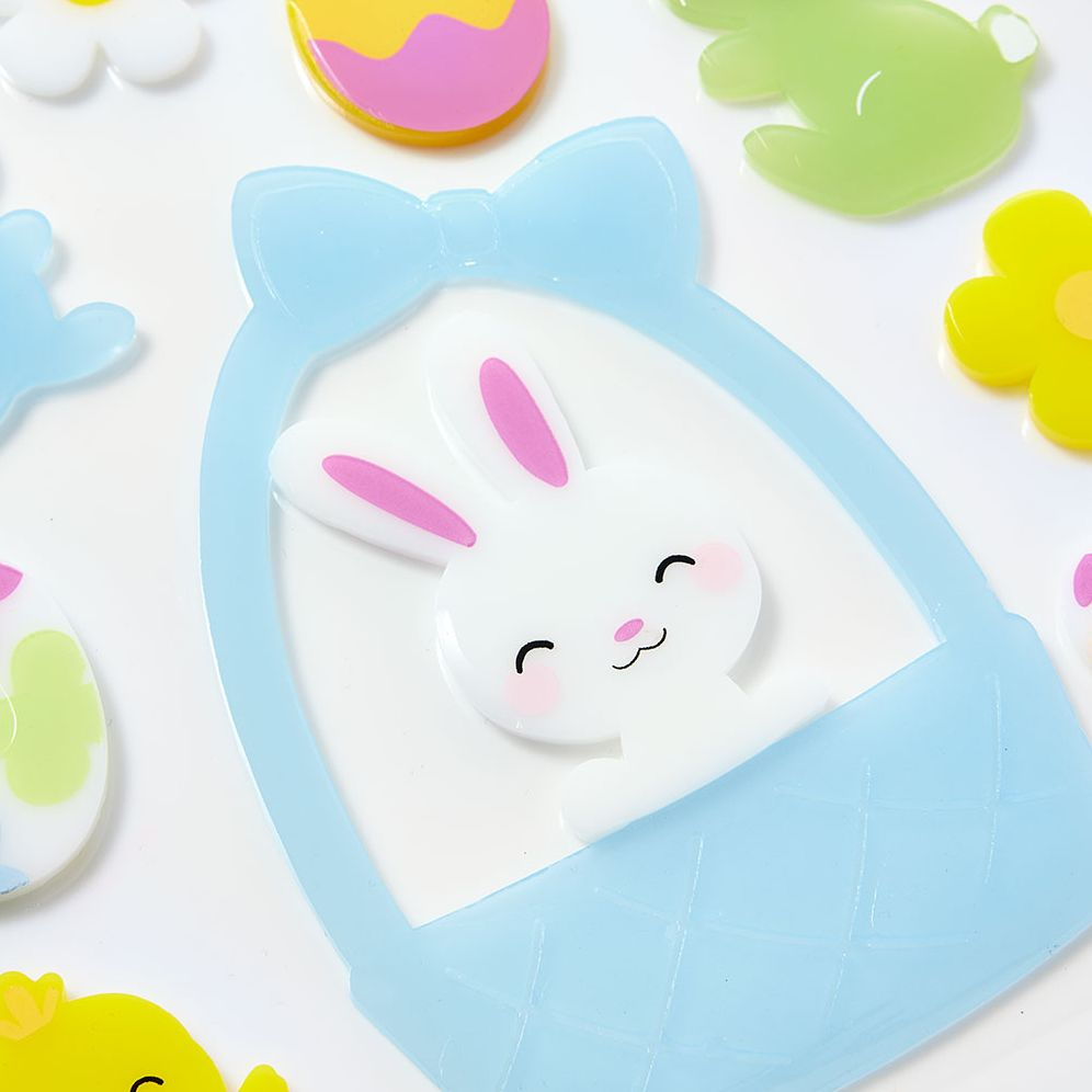 Alternative view of Easter Basket Window Gel Clings