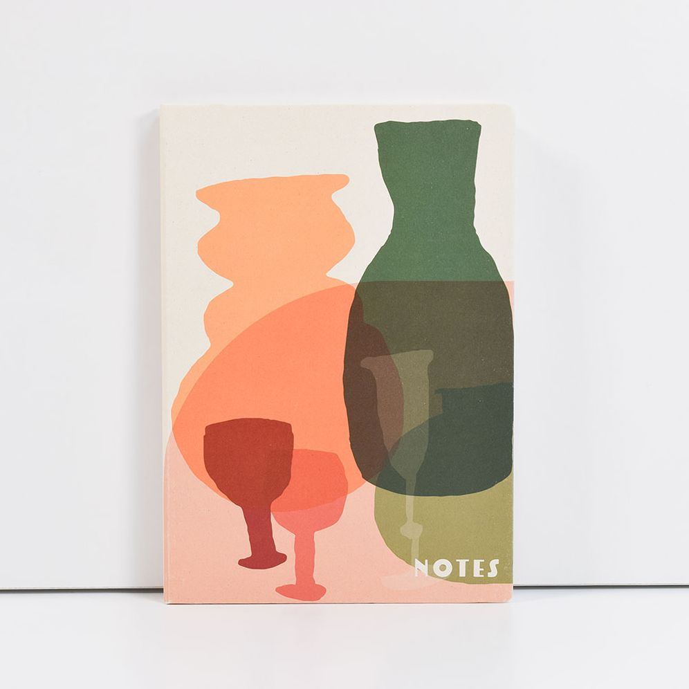 Alternative view of Coloured Glass Recycled Notebook - A5