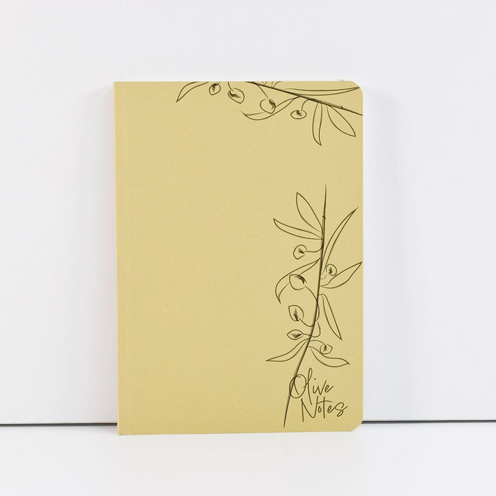 Alternative view of A5 Environotes Reclaimed Olive waste Notebook