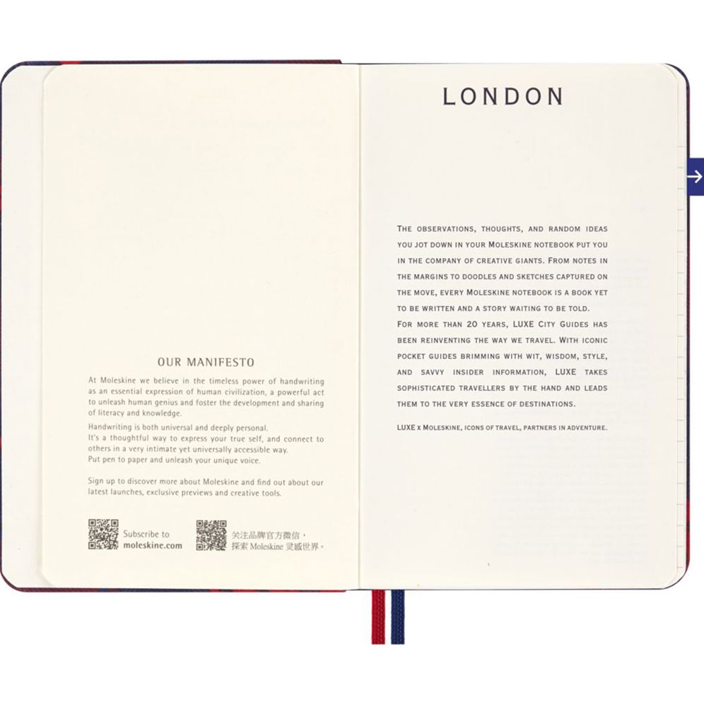 Alternative view of LUXE x Moleskine - London City Travel Guide Pocket Notebook