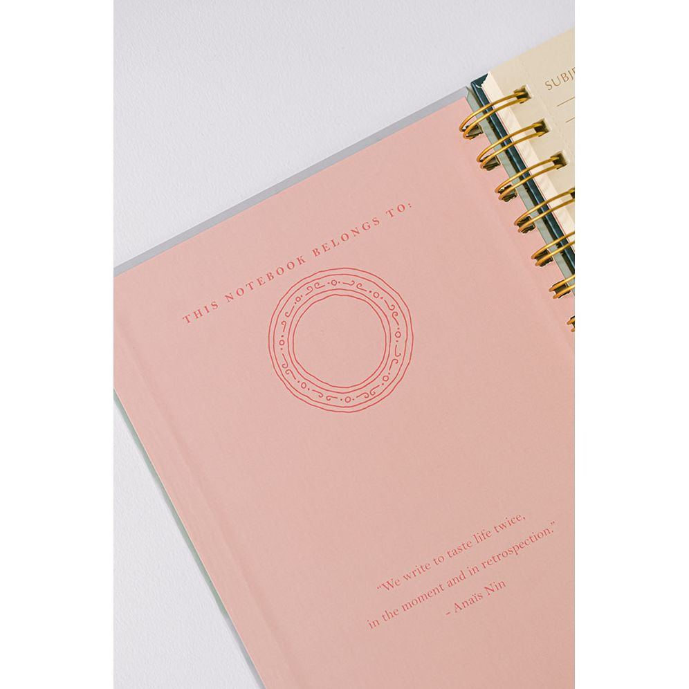 Floral Frame Vase Spiral Notebook - Image 2