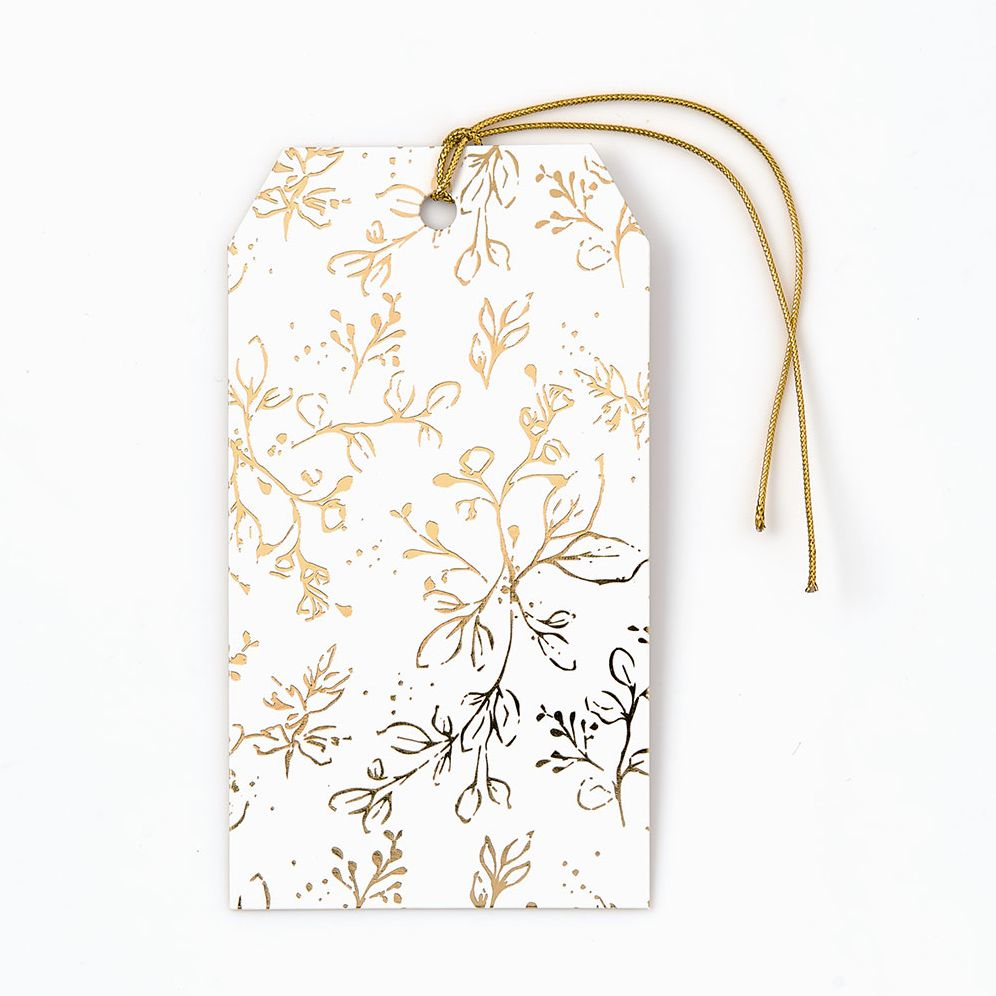 Alternative view of Gold Ditsy Floral Gift Tags S/10