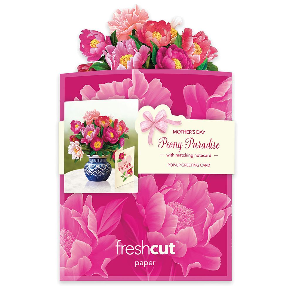 Peony Pop Up Mother's Day Card - Image 2