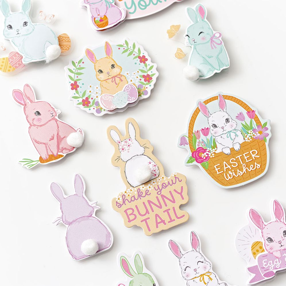 Alternative view of Adorable Bunny Sticker Sheet