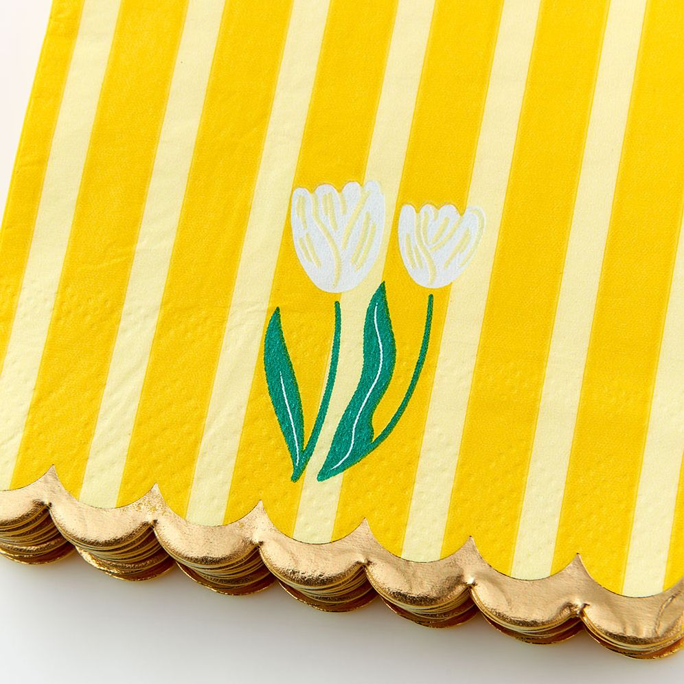 Alternative view of Tulip Stripe Guest Napkin