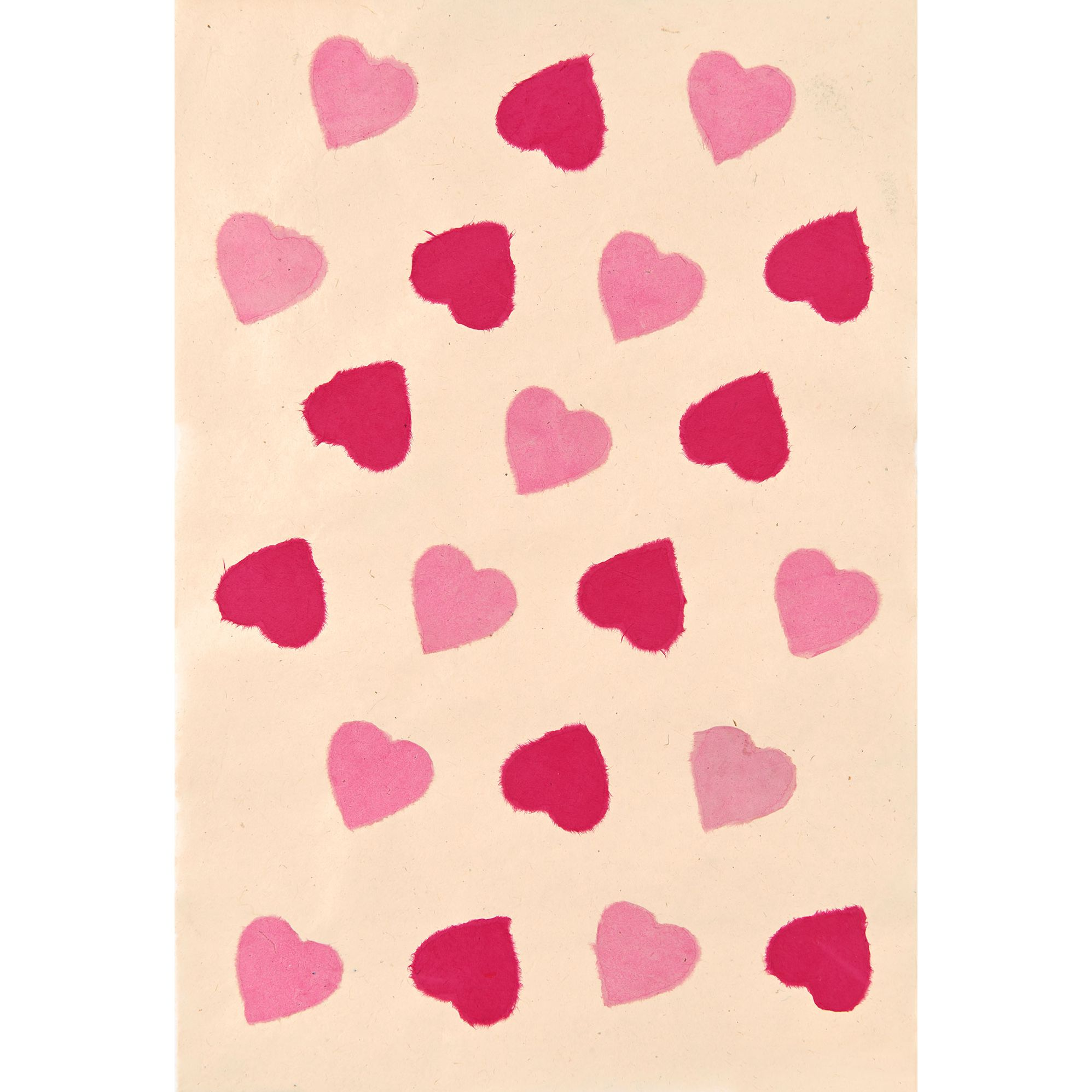 Alternative view of Pink Hearts Handmade Paper
