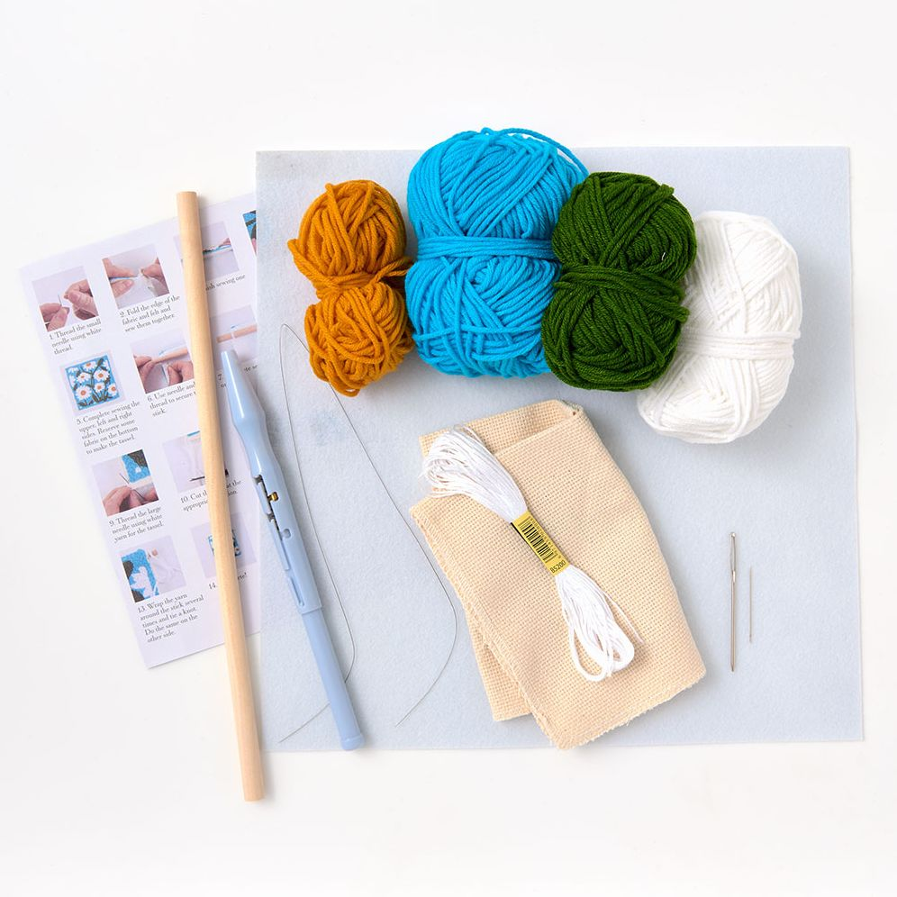 Alternative view of Daisy Punch Needle Kit Wall Hang