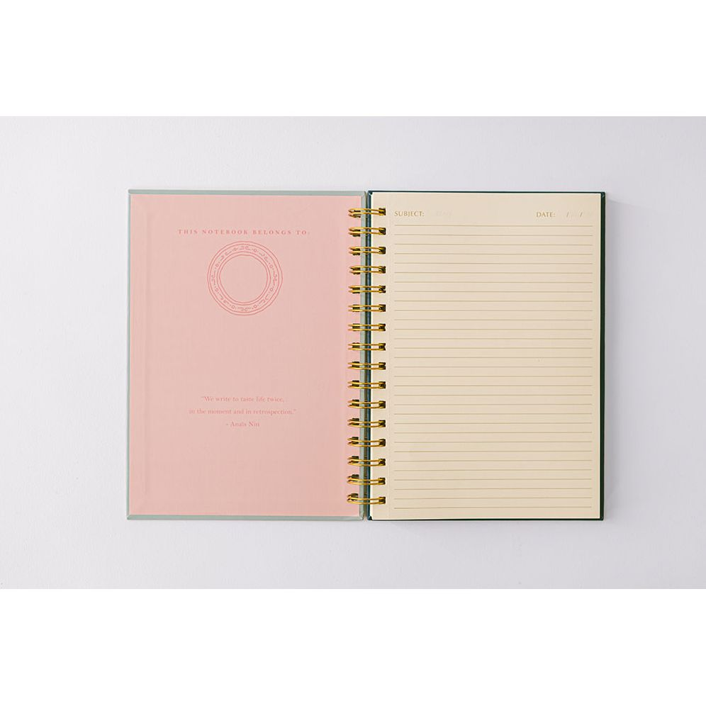 Floral Frame Vase Spiral Notebook - Image 3