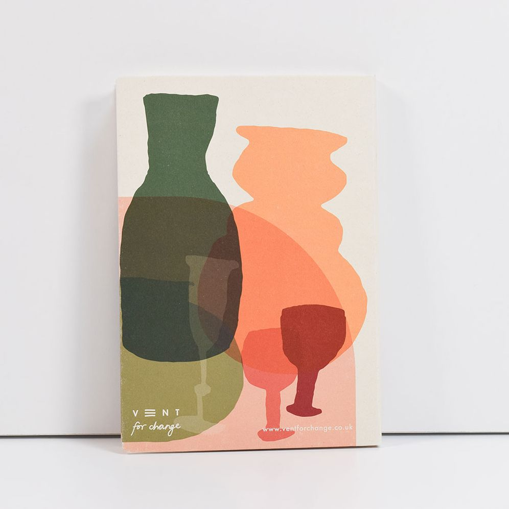 Coloured Glass Recycled Notebook - A5 - Image 3