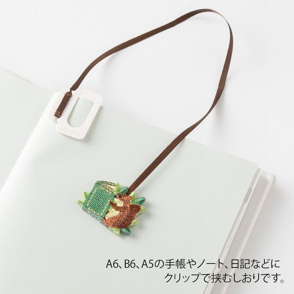 Midori Embroidery Bookmark Clip Squirrel - Image 10