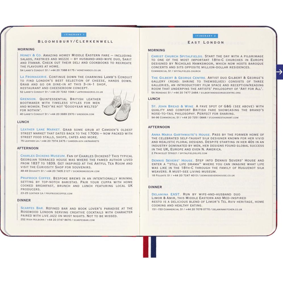 LUXE x Moleskine - London City Travel Guide Pocket Notebook - Image 5