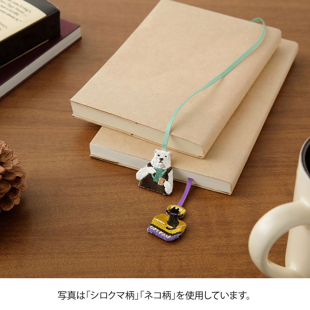 Midori Embroidery Bookmark Clip Cat - Image 12
