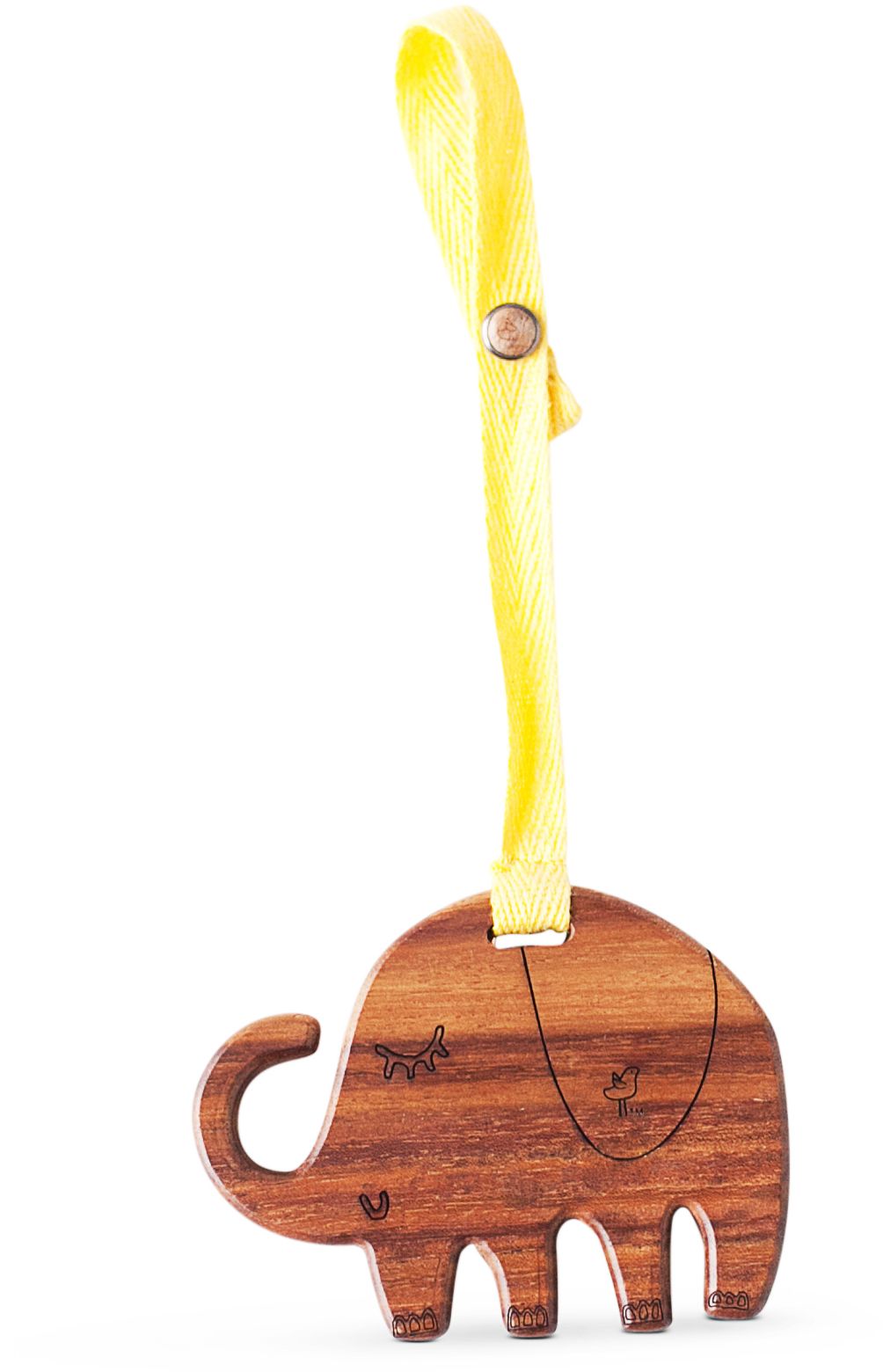 2 pc. Baby Organic Knit and Wood stroller and play toys - Image 5