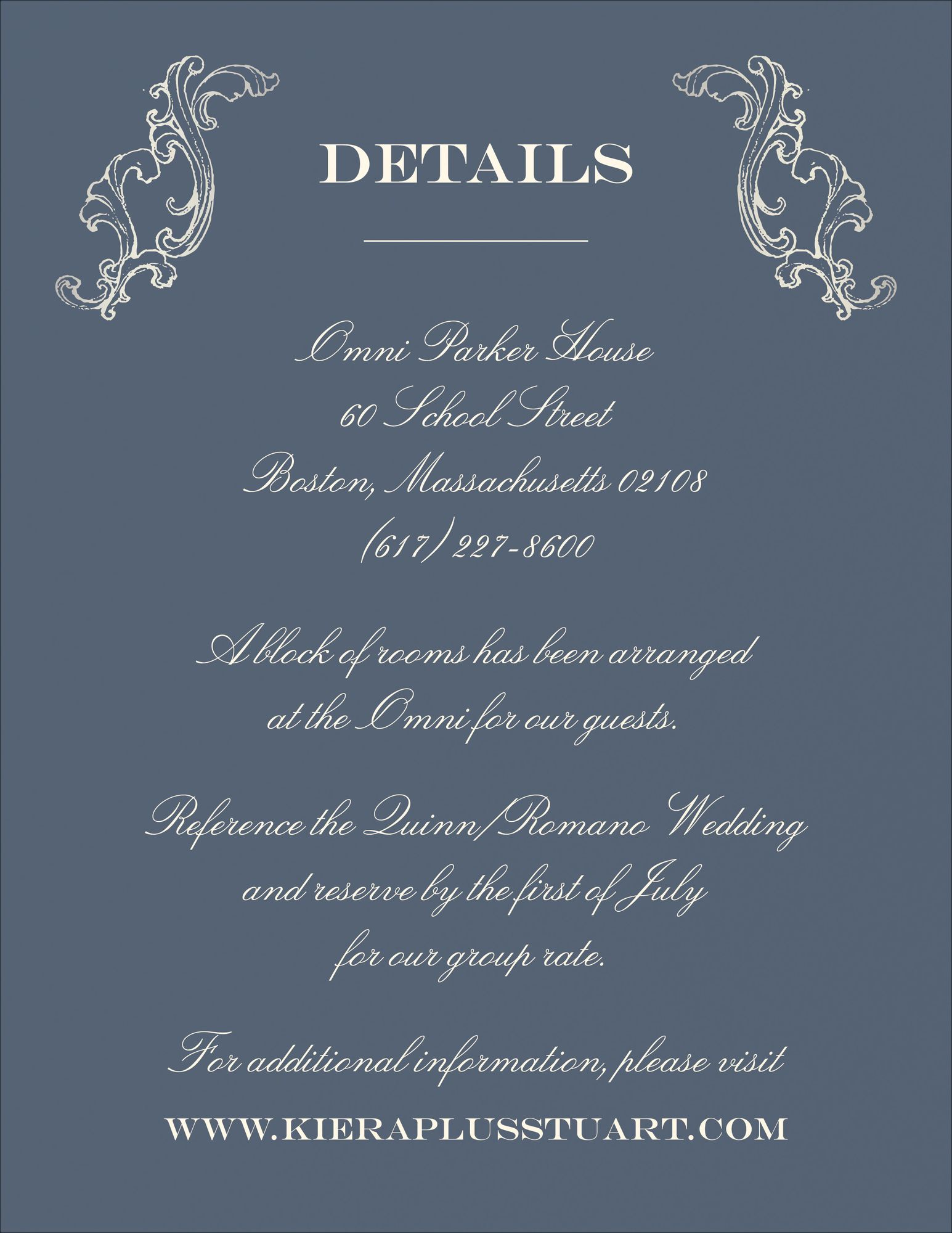 Gilded Filigree Foil Information Card - Image 4