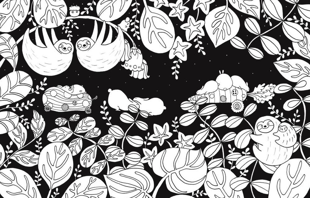 A Million Sloths: Super Cute Creatures to Color - Image 13