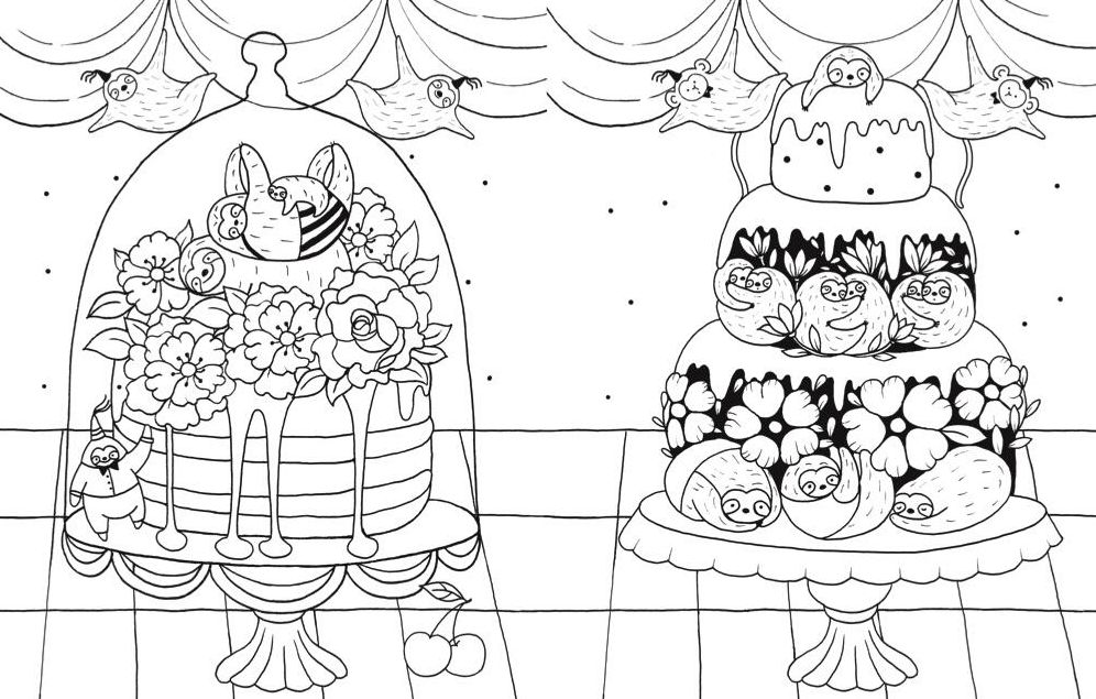 A Million Sloths: Super Cute Creatures to Color - Image 12