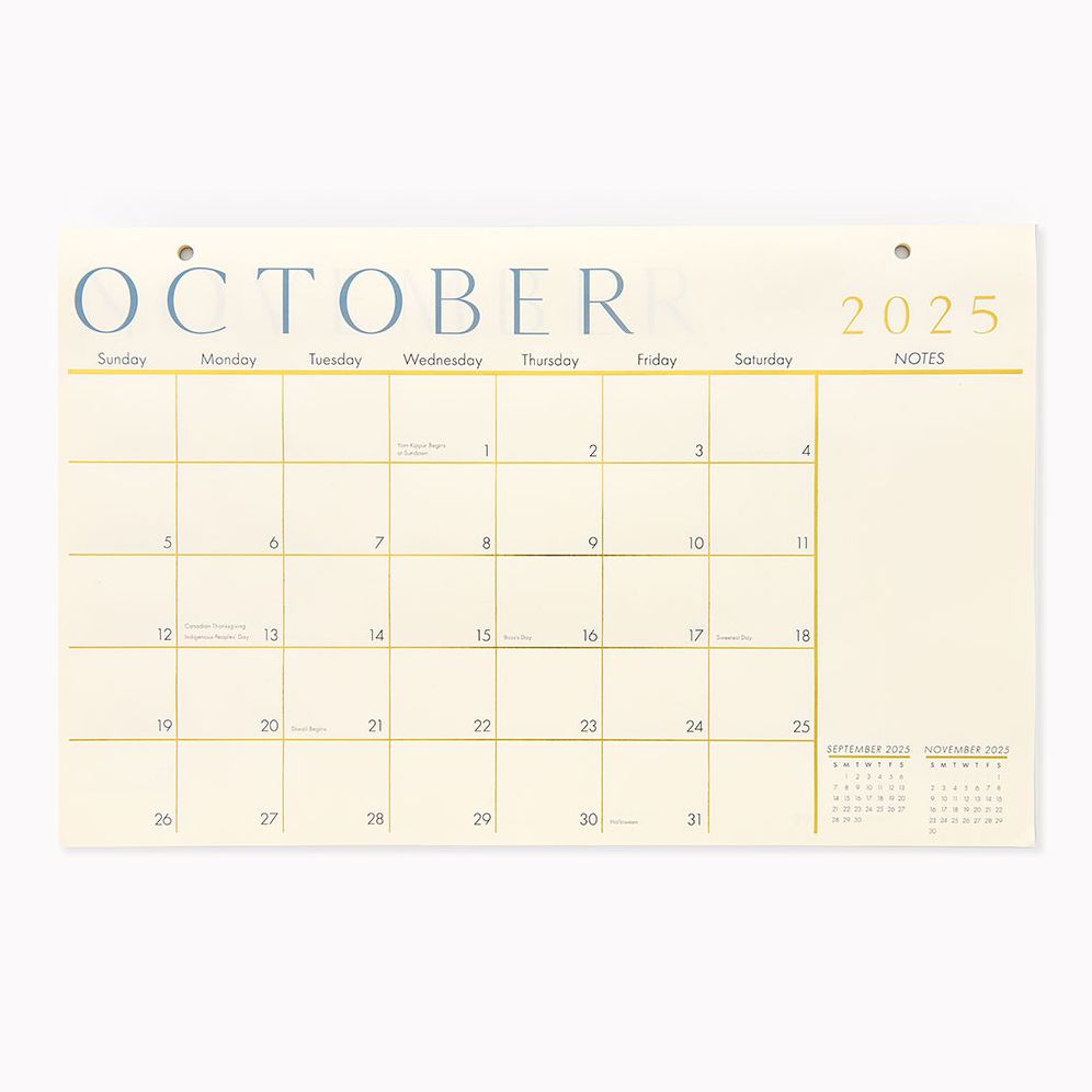 2025-2026 Paper Source Foil 17 Month Blotter Calendar - Image 4