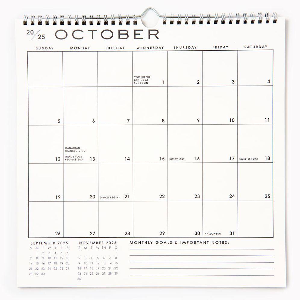 2025-2026 Paper Source Grid 17 Month Calendar - Image 3