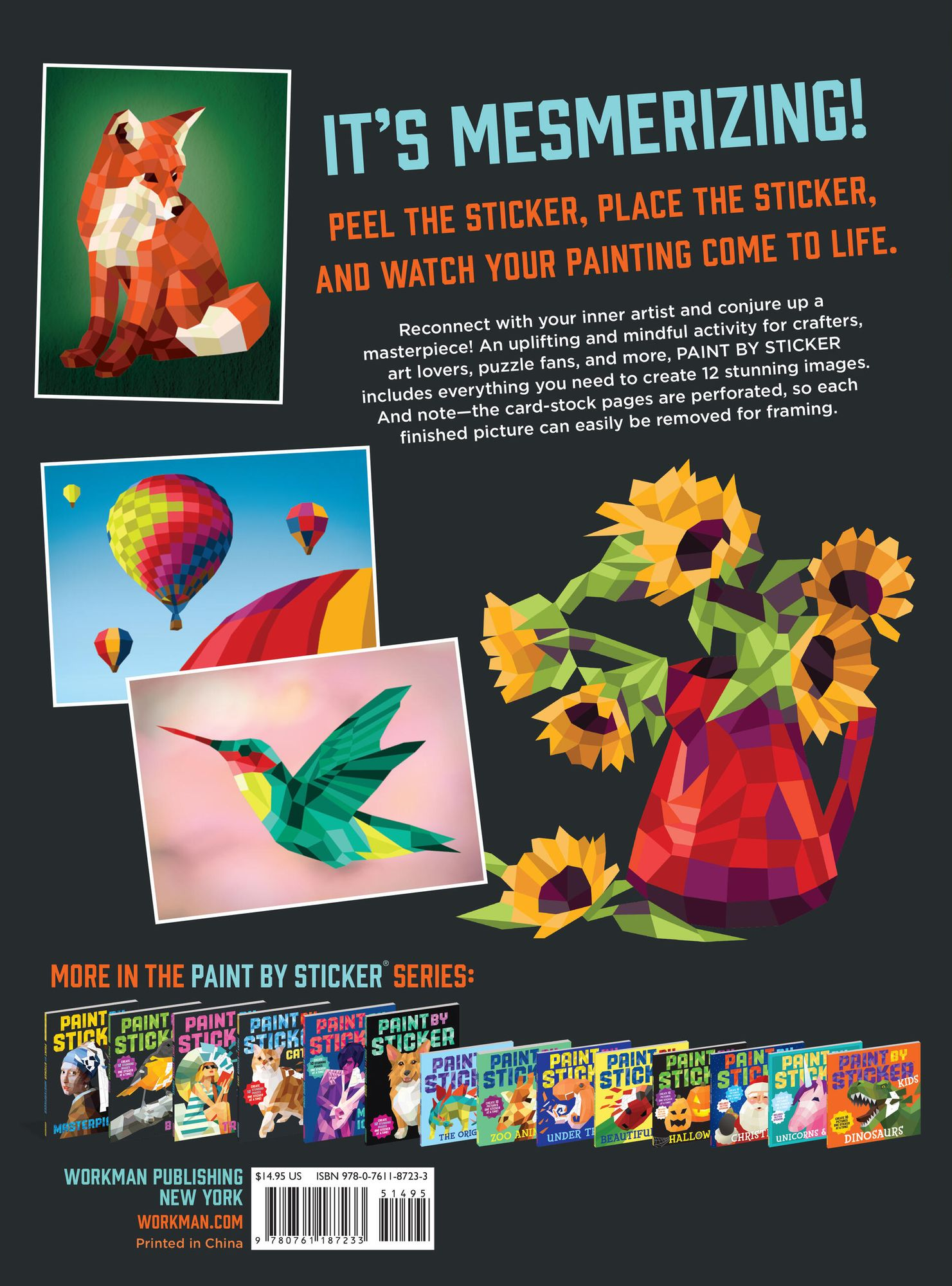 Paint by Sticker (Official): Create 12 Masterpieces One Sticker at a Time! - Image 17