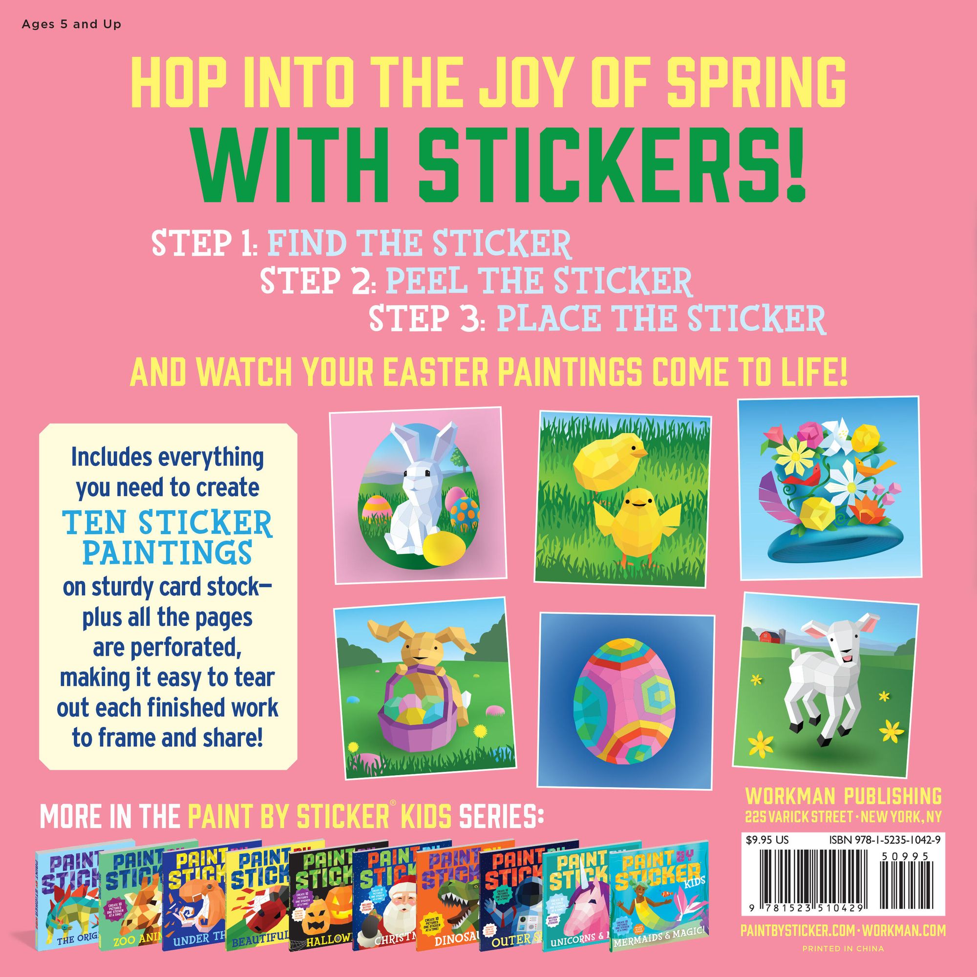 Paint by Sticker Kids: Easter: Create 10 Pictures One Sticker at a Time! - Image 12