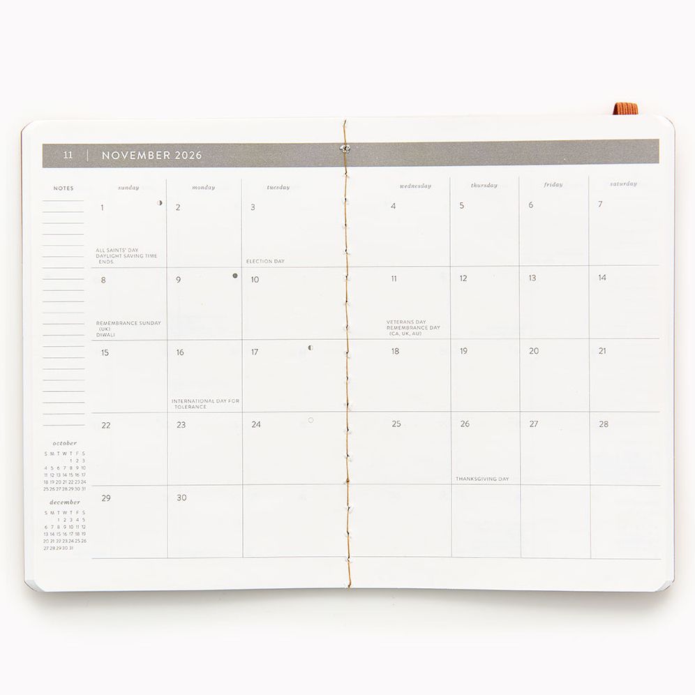 Alternative view of 2025-2026 Paper Source Creative Borders Monthly Pocket Planner