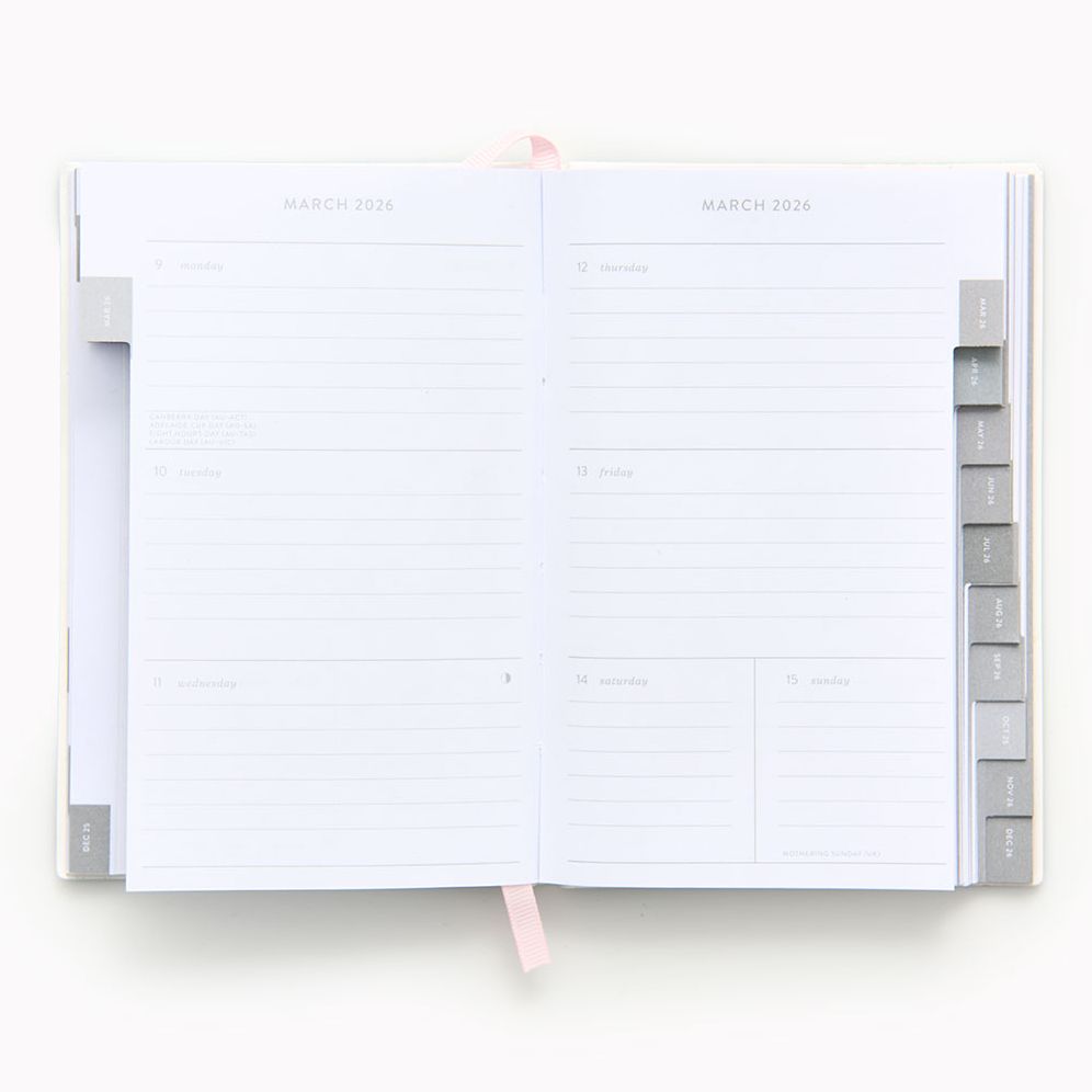 Alternative view of 2025-2026 Paper Source Creative Borders Weekly Pocket Planner
