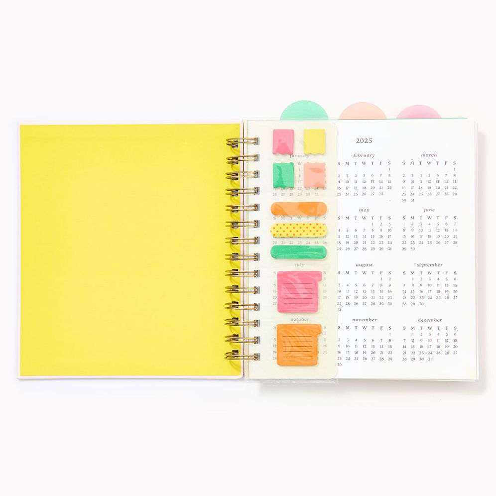 Alternative view of 2025-2026 Paper Source Modern Collage Weekly Desk Planner