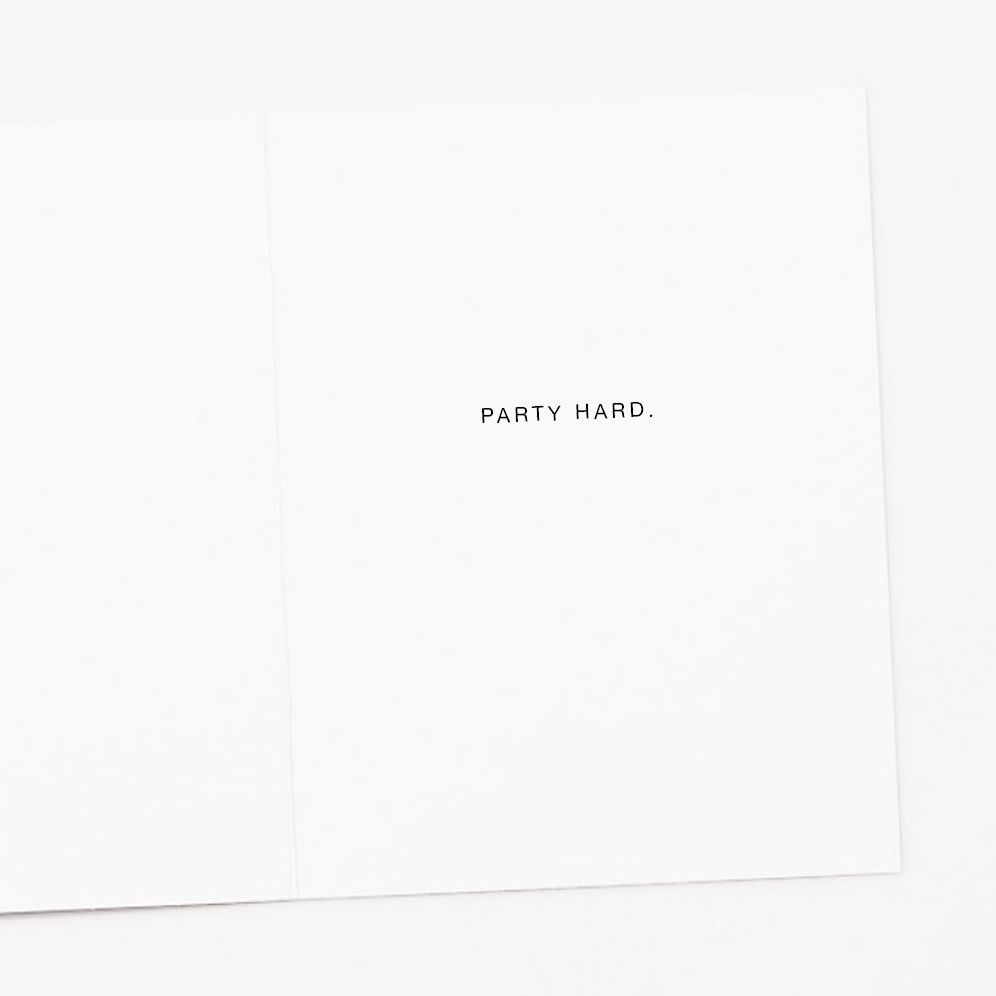 Alternative view of Party Chickens Birthday Card