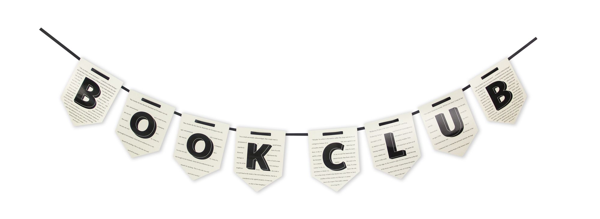 Alternative view of Book Page Garland