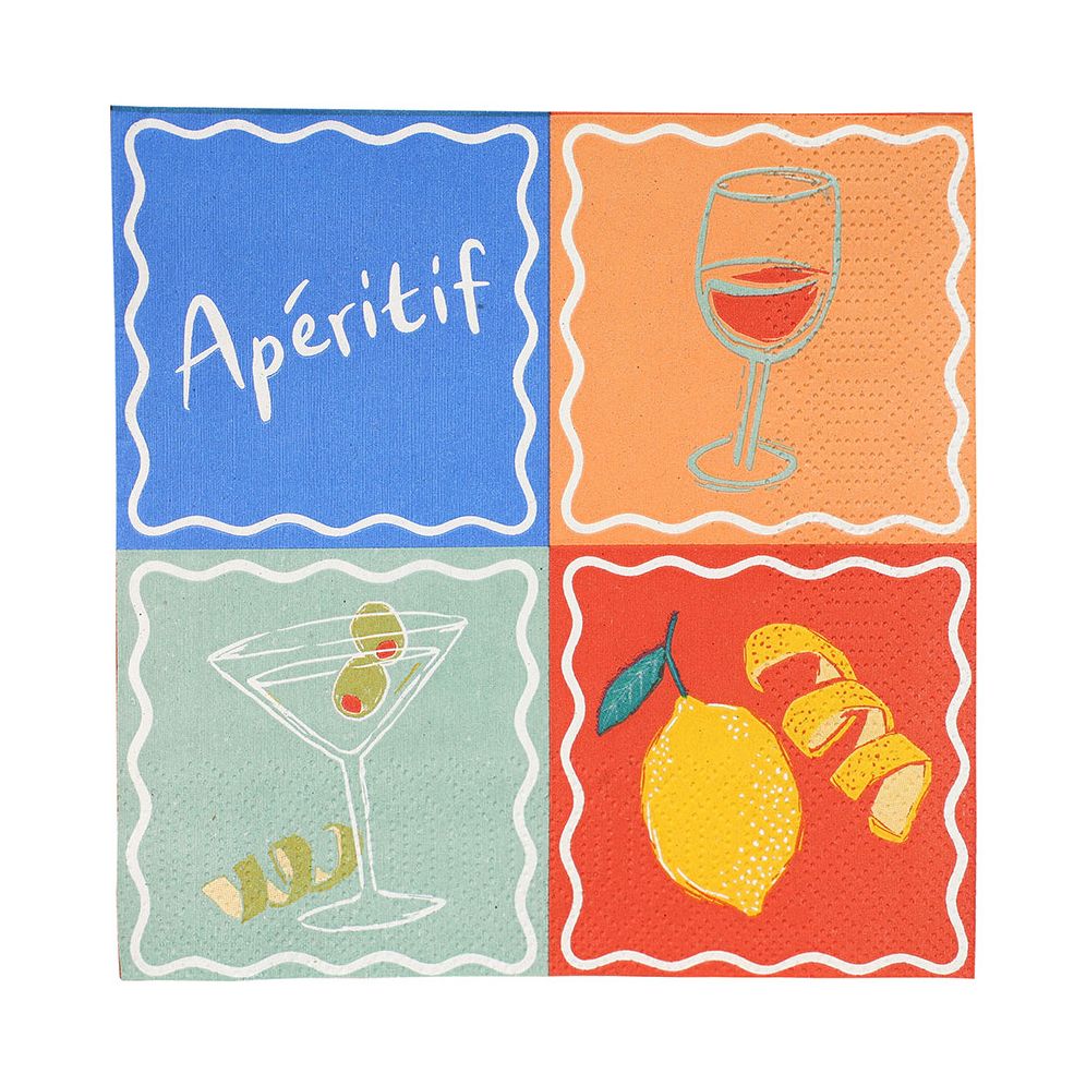Alternative view of Bon Appetit Cocktail Napkins