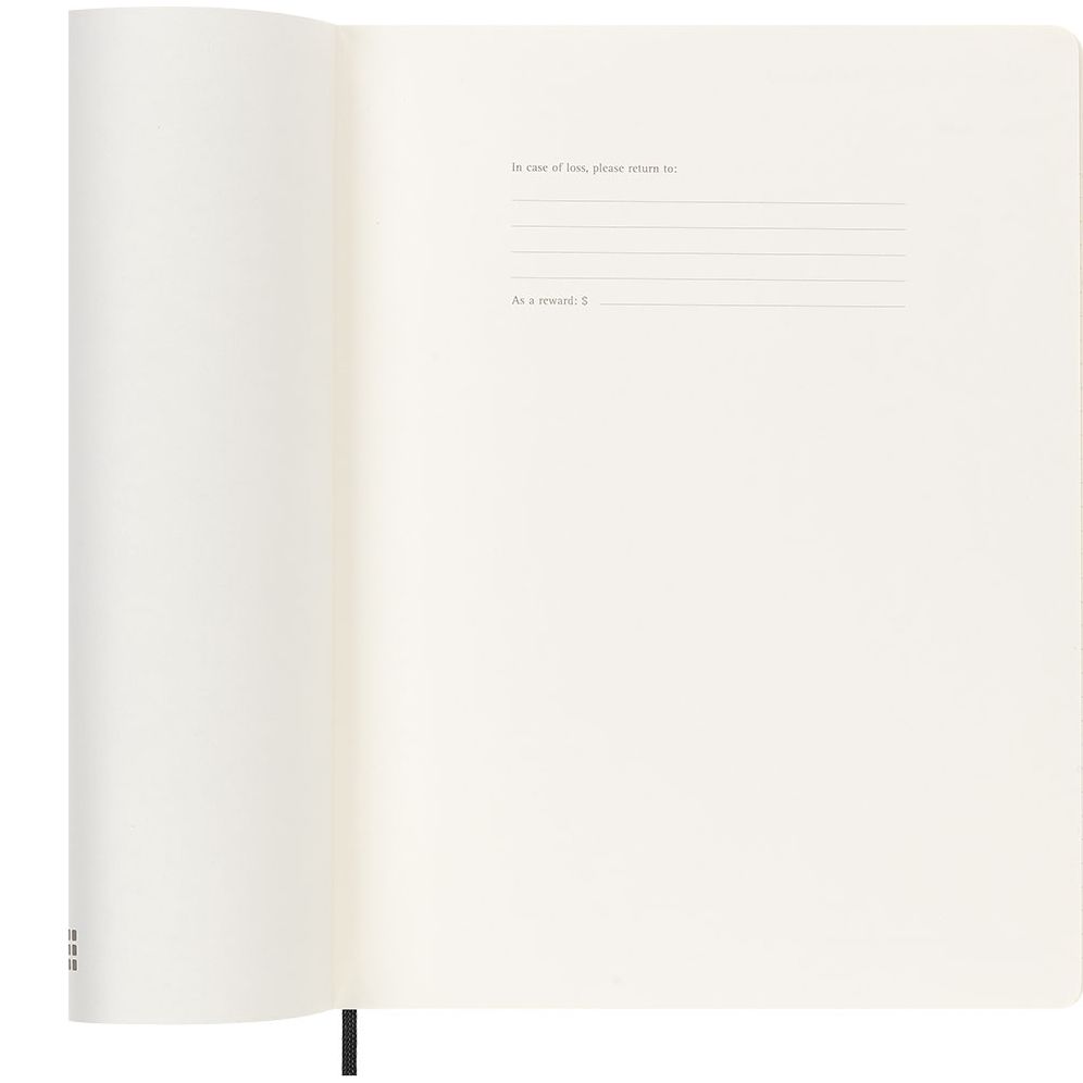 Alternative view of Moleskine Classic 18 Month 2025-2026 Weekly Planner, Soft Cover, XL (7.5" x 10"), Black, 208 pages