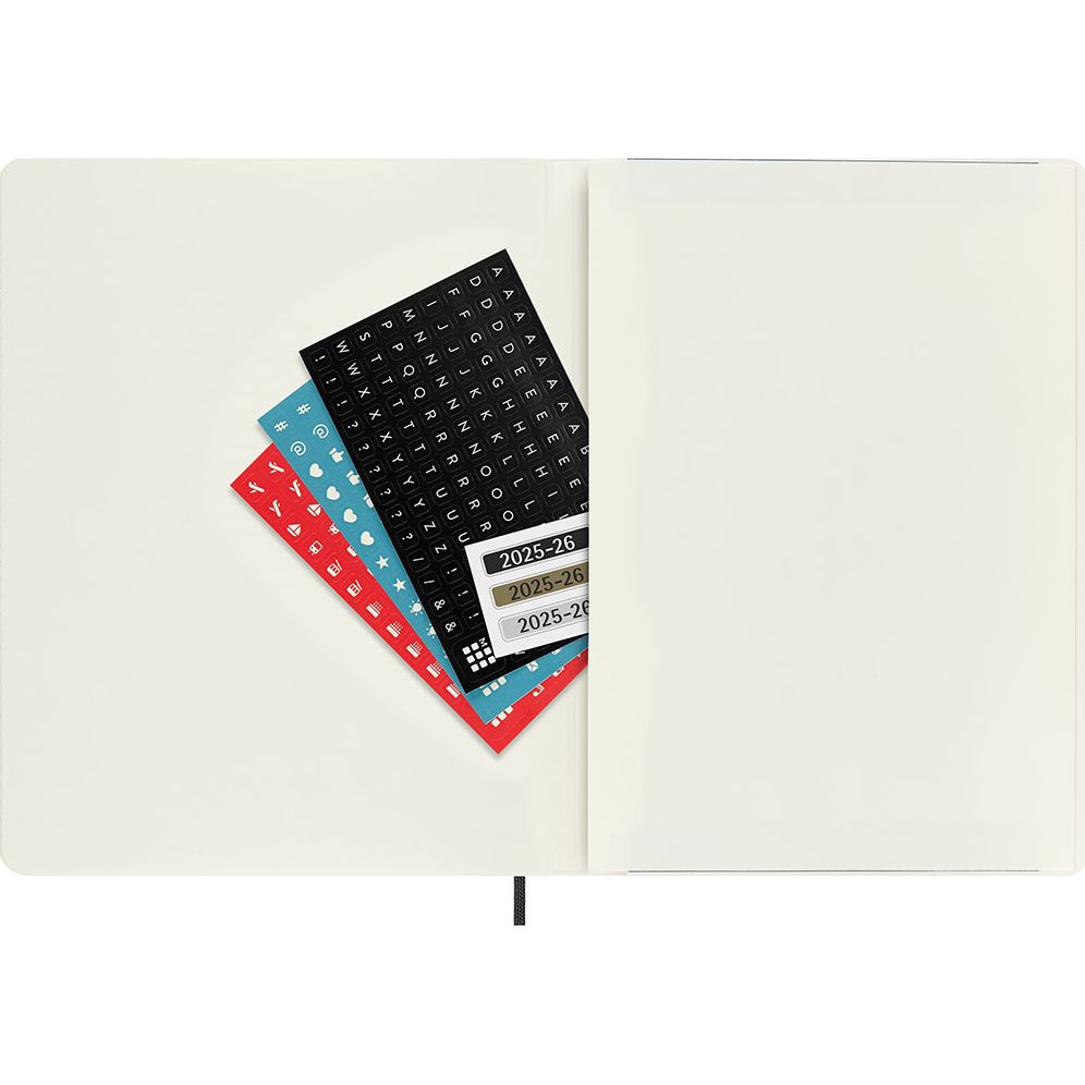 Moleskine Classic 18 Month 2025-2026 Weekly Planner, Soft Cover, XL (7.5" x 10"), Black, 208 pages - Image 5