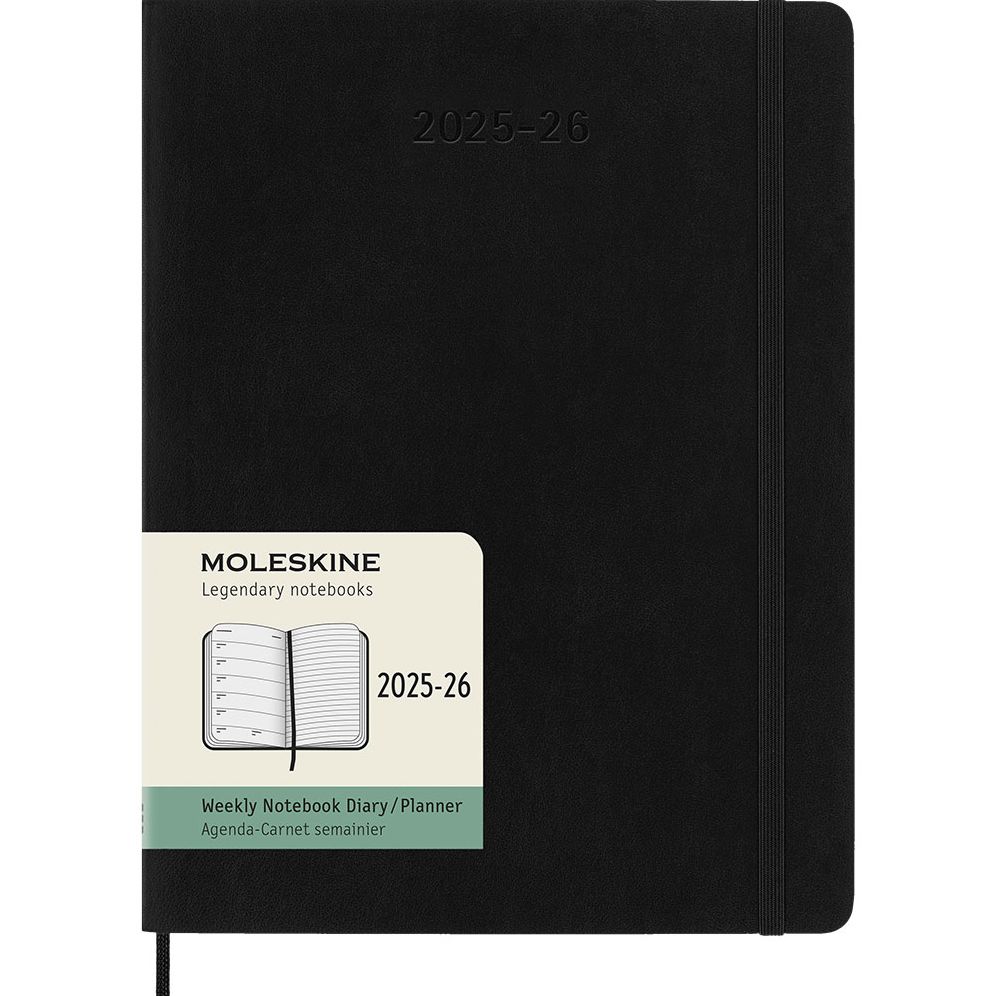 Moleskine Classic 18 Month 2025-2026 Weekly Planner, Soft Cover, XL (7.5" x 10"), Black, 208 pages - Image 7